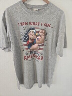Vintage Universal Studios Popeye Sailor T Shirt Mens XL 100% American 90s